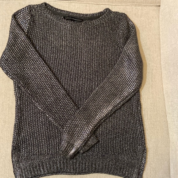 NWOT metallic knit sweater by White House Black Market, size S. Exquisite detail - Picture 3 of 12